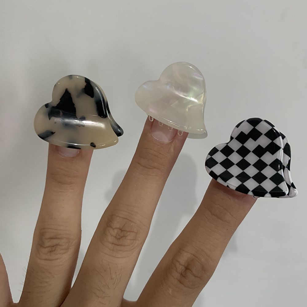 Kẹp tóc mini bằng nhựa resin in họa tiết da báo cổ điển thời trang Hàn Quốc cho nữ