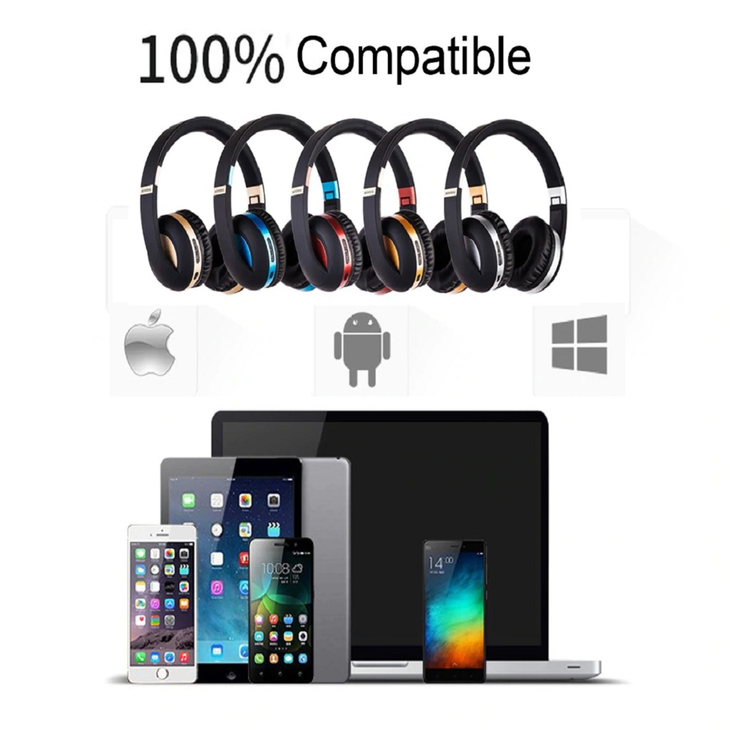 Tai nghe Bluetooth chụp tai EK-Mh4 BT 5.0 - Hỗ trợ thẻ nhớ - Hệ thống âm bass khỏe có thể gập lại - pin trâu - dc3488 | BigBuy360 - bigbuy360.vn