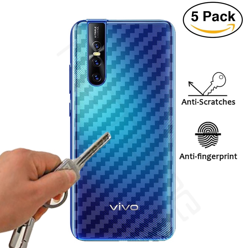 5 Pcs Vivo V15 V11 Pro V11i V9 Y85 NEX V7 Plus Y75 Y79 Y91 Y93 Y95 Y97 Y17 Y83 S1 Soft Carbon Fiber Back Protector Film