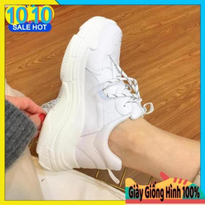 [HÀNG CAO CẤP] Giày Sneaker Nữ Đế Lượn Sóng Màu Trắng ABCD Cực Hot