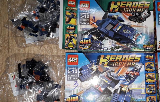 Lắp ráp 1 hộp LegoSuper Hero Siêu Anh hùng 99567 có nhiều chi tiết bằng nhựa ABS