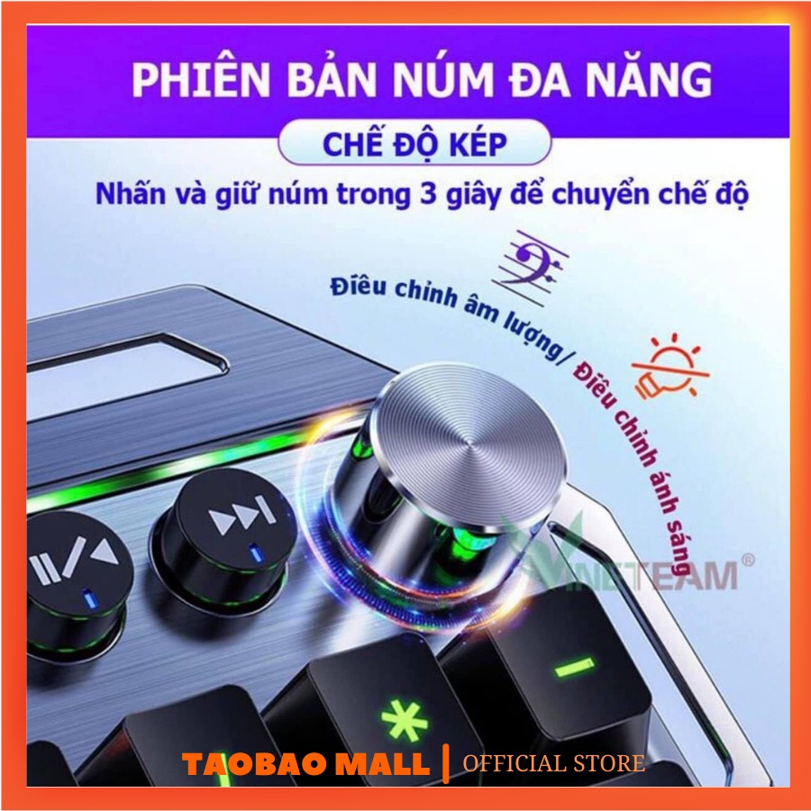 Bàn Phím Cơ Gaming K100 - Full Led - Bàn Phím Máy Tính - Dành Cho Game Thủ - Streamer - HÀNG CÓ SẴN