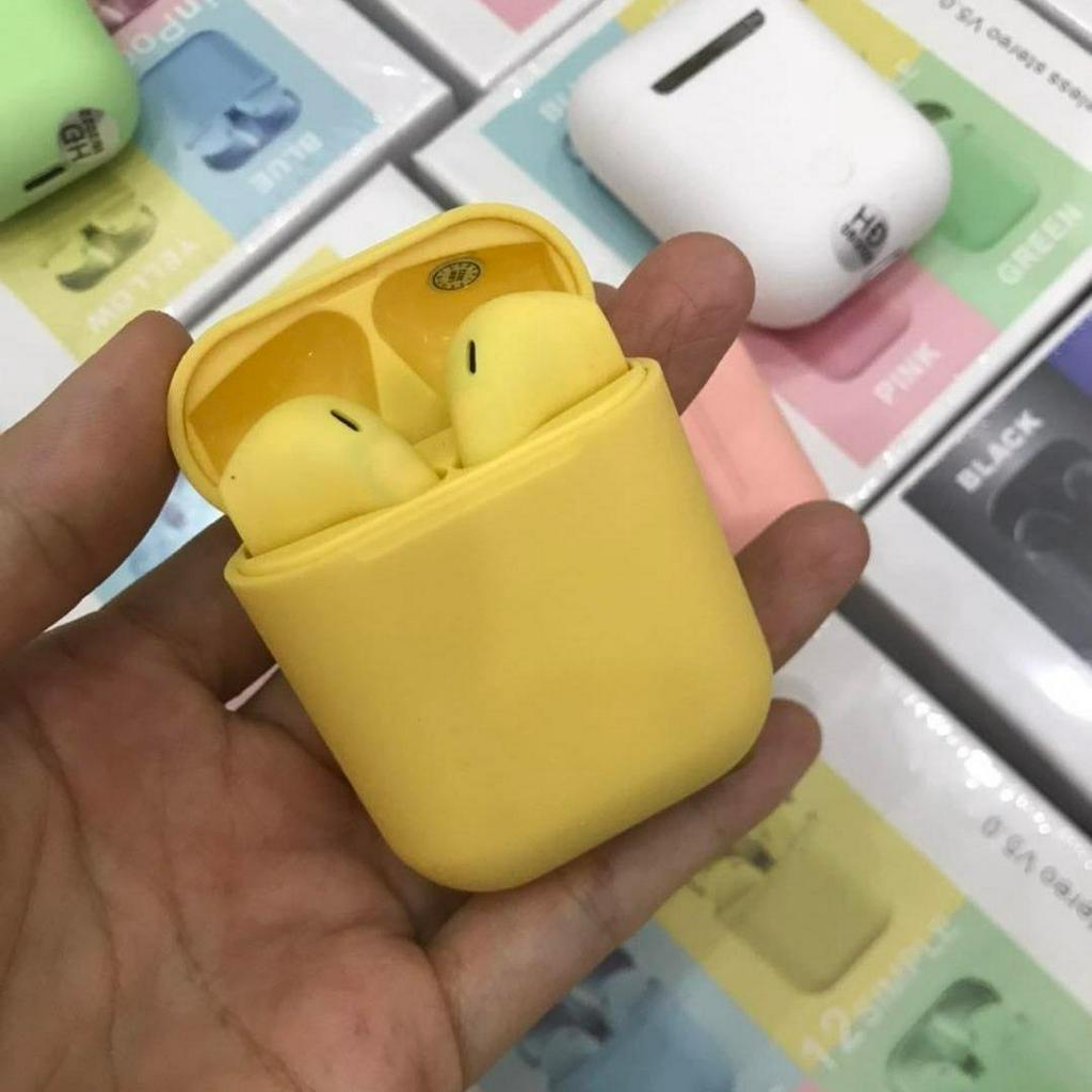 Tai nghe Bluetooth In-Pods 12 không dây pin trâu, cảm ứng, định vị, đổi tên, đàm thoại BH 01 tháng