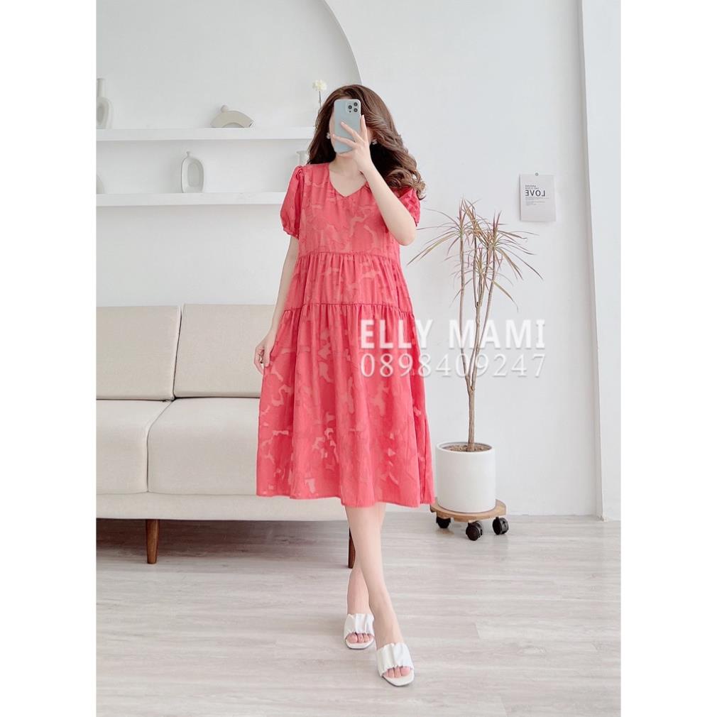 ( 40kg - 95kg ) Đầm Bầu , Suông Sau Sinh Voan Lá Mặc Thoải Mái Suốt Thai Kì &amp; Sau Sinh Thiết Kế Cao Cấp