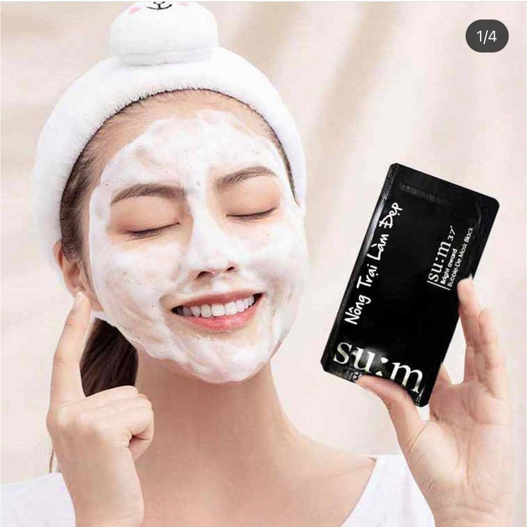 Mặt nạ thải độc da su:m 37 White Award Bubble-De Mask