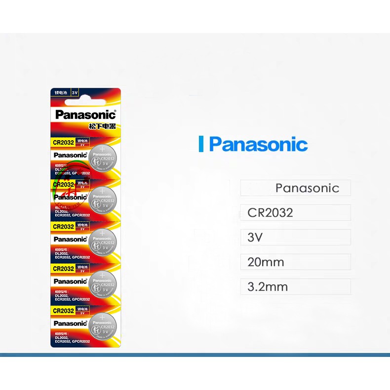 Pin Cmos Panasonic CR2032 lithium 3V Cho máy tính bàn,Remote xe hơi,..