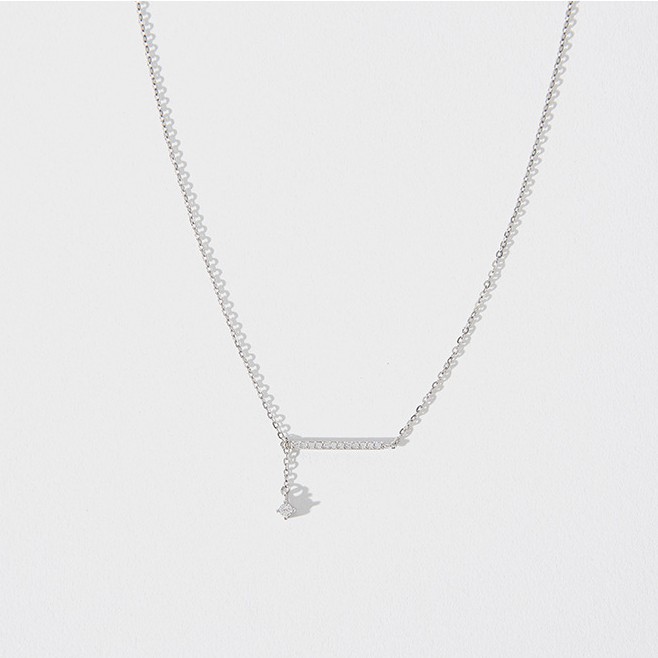 Dây chuyền nữ mạ bạc 925 cao cấp chính hãng mảnh sang trọng trang sức CINLA DC005