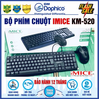 Bộ phím chuột văn phòng imice km-520 có dây – chính hãng – bảo hành 12 tháng
