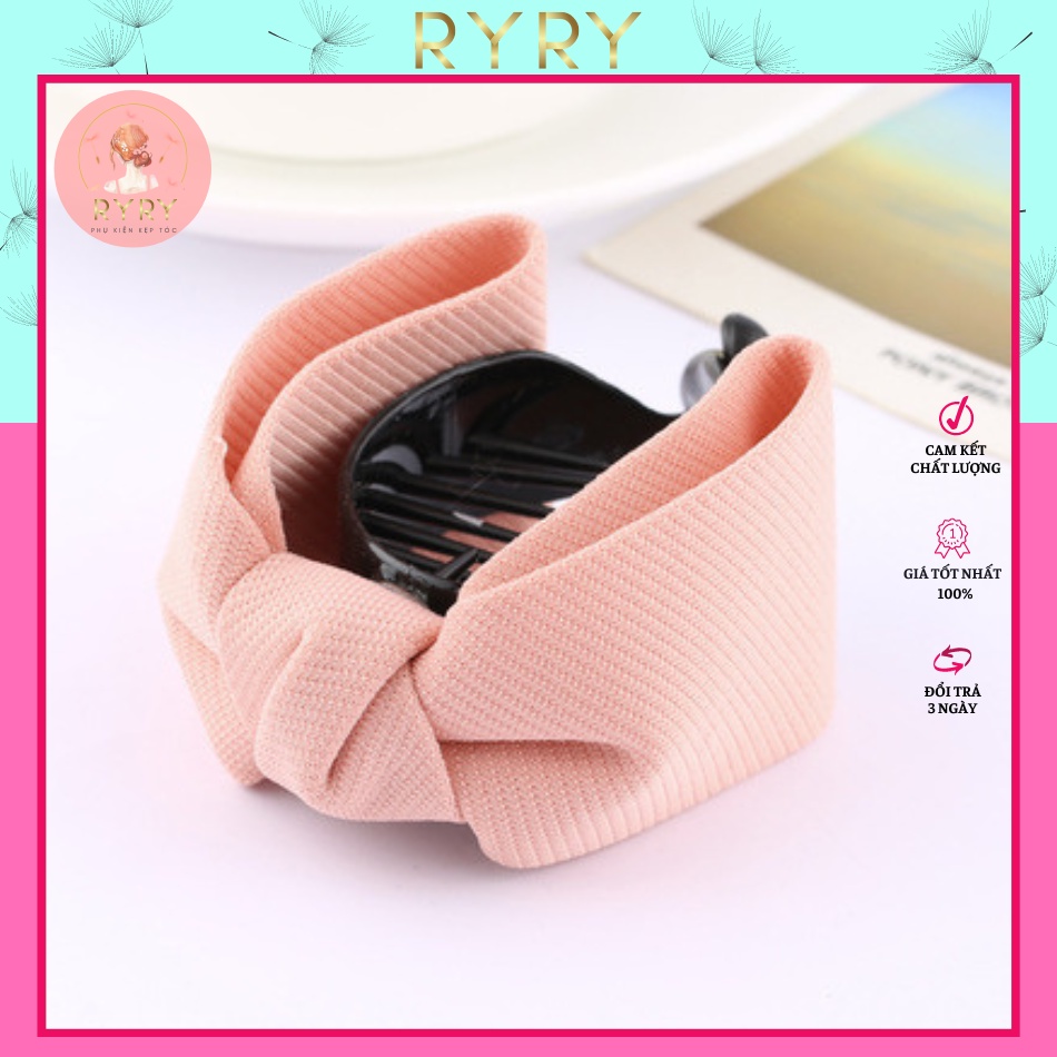 Kẹp Càng Cua Thắt Nơ Xinh Xắn Phong Cách Hàn Quốc Cho Nữ