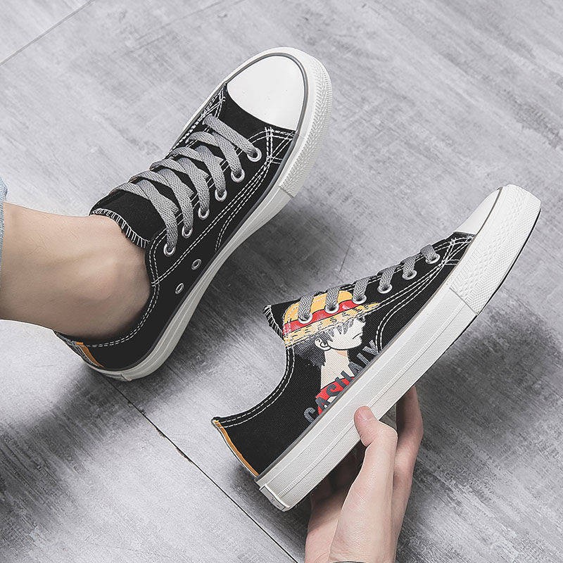 One Piece phiên bản Hàn Quốc All-match Graffiti Casual giày nam | BigBuy360 - bigbuy360.vn