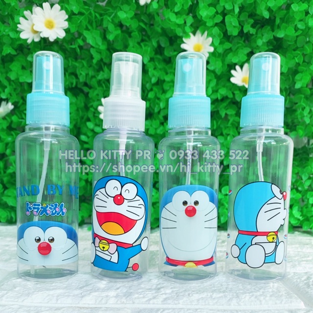 Bình chiết dung dịch Hello Kitty và Doremon