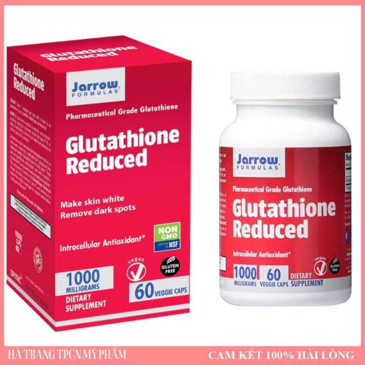 Viên Uống Trắng Da Glutathione Reduced (Jarrow Fomulas) 1000mg