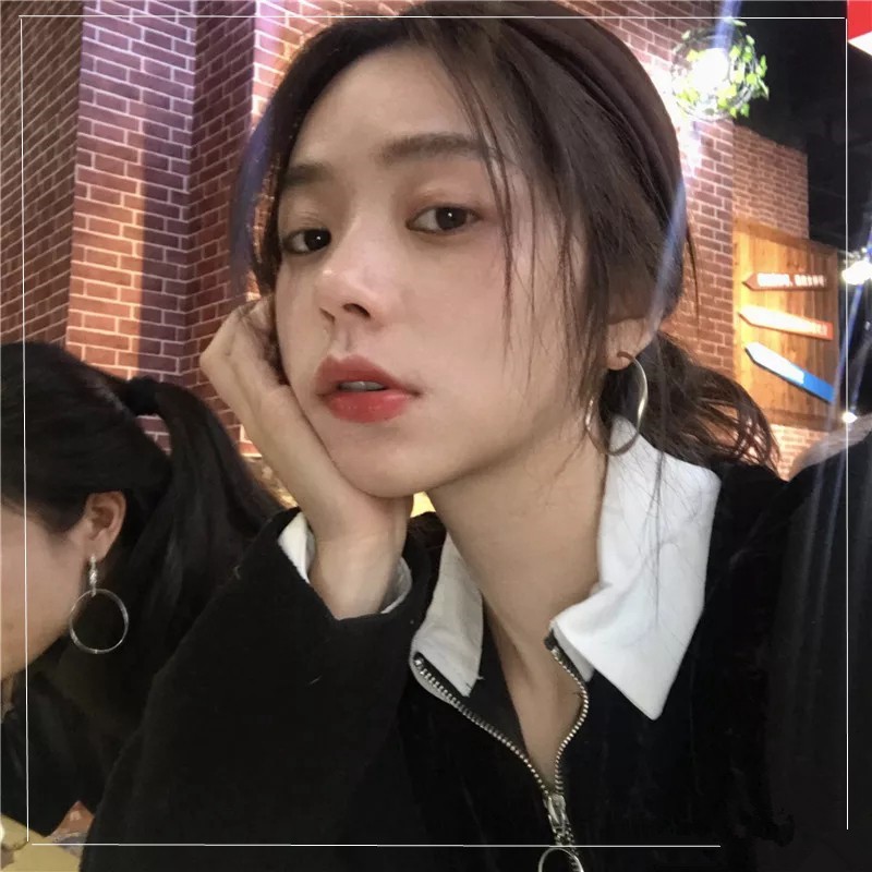 Bông Tai Tròn Đơn Giản Xinh Xắn Theo Phong Cách Hàn Quốc A469