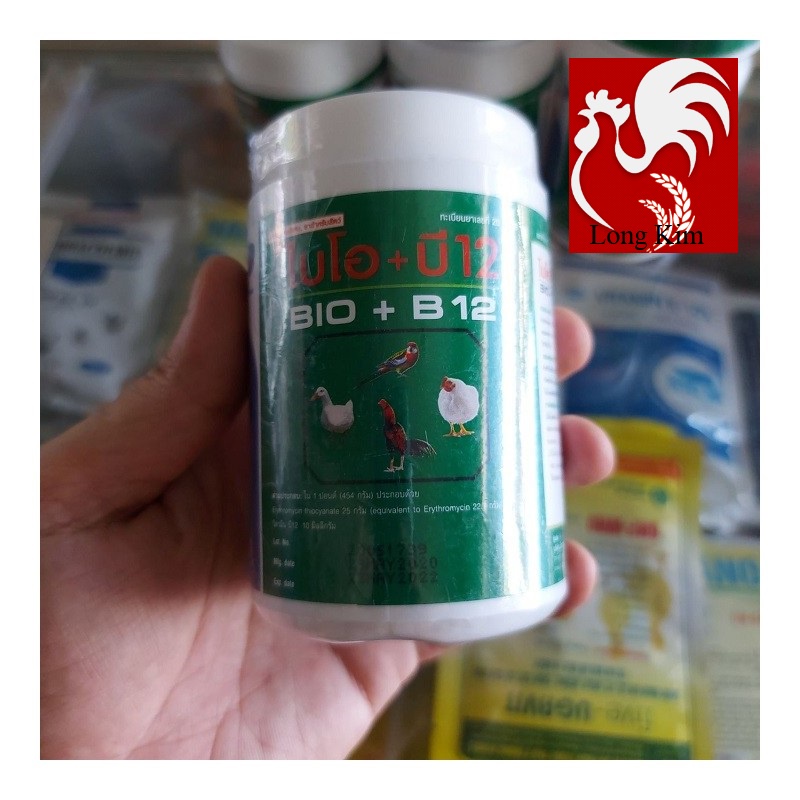 BIO+B12 THÁI LAN HŨ 150G ÚM GÀ CON, PH (Ò) NG B (Ệ) NH CHO GÀ ĐÁ, GÀ, VỊT, CHIM