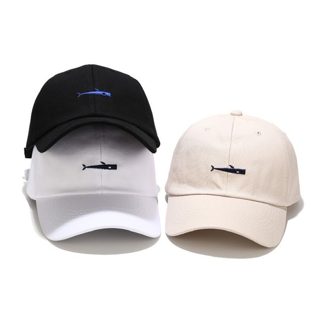 Nón Kết Lưỡi Trai Thêu Con Cá Đơn Giản Phong Cách Ulzzang Siêu Đẹp Nam Nữ (Siêu rẻ 1996)