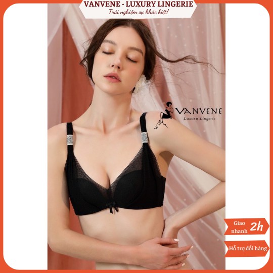 Áo Lót Nữ Su Non Pha Ren Vanvene Đệm Nhẹ Nâng Ngực Tạo Khe Tự Nhiên Chống Hở Viền - Hàng Cao Cấp Mới A007