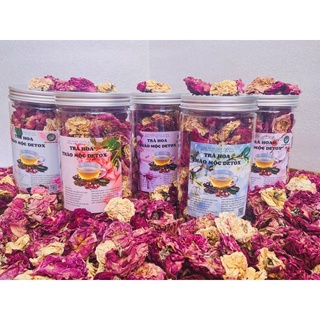 trà hoa hồng cổ sapa, hoa h.ồng thiên nhiên, trà h.oa quả detox, bạch hương vân thảo, ROSE flower dry