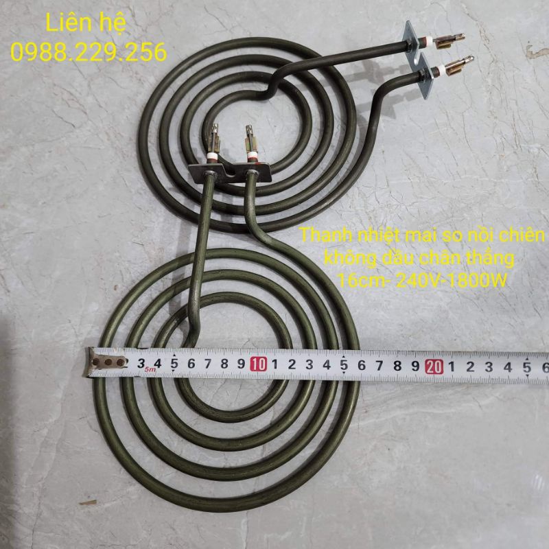 Thanh nhiệt nồi chiên không dầu 16cm 240V- 1800W/ 15cm 220V-1500W/ 17cm 220V-1700W chân thẳng