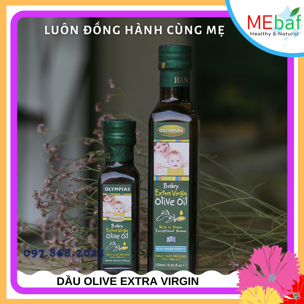 Dầu oliu Olympias Baby extra virgin 250ml (GIẢM GIÁ)