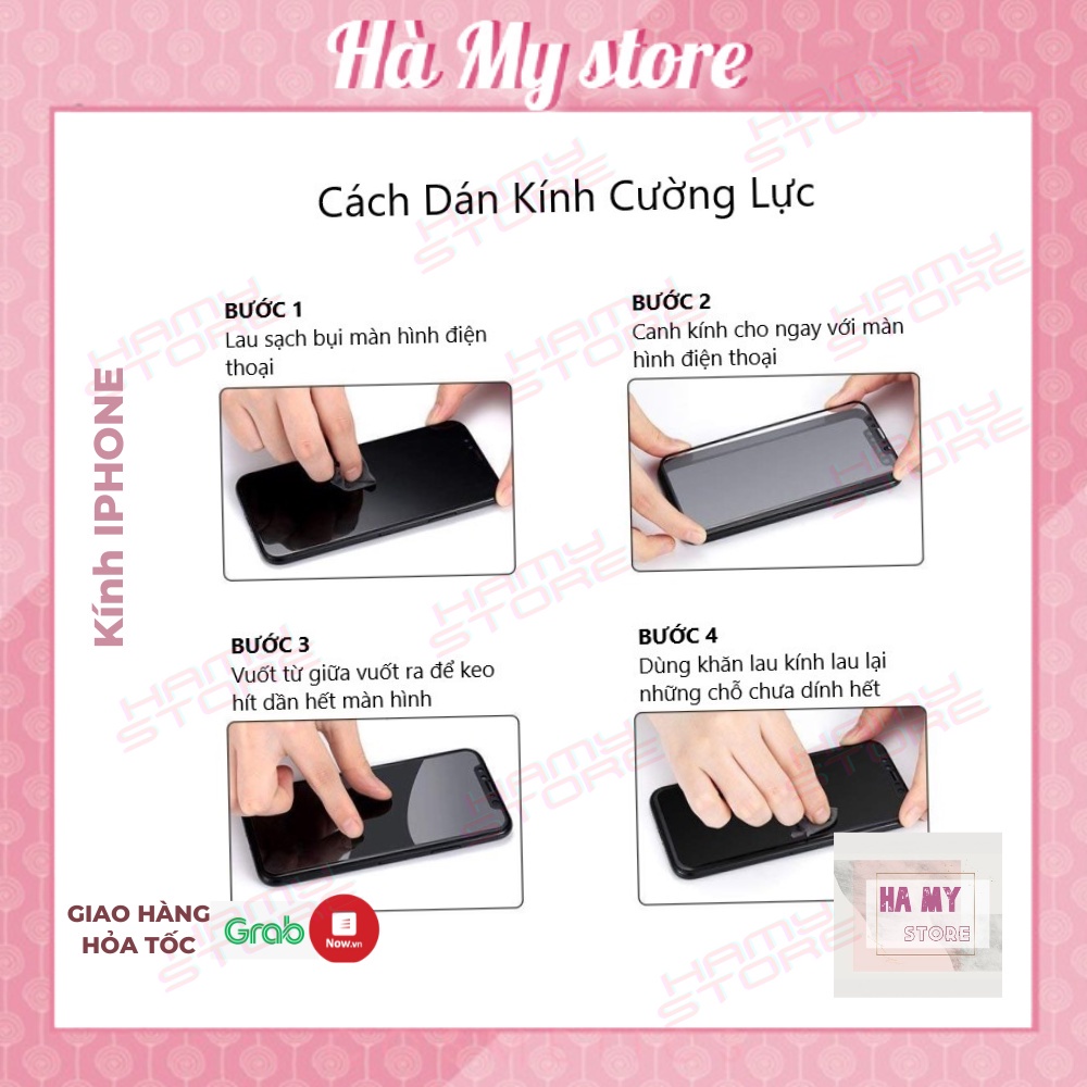 Kính cường lực iphone chống vân tay, mồ hôi AG full màn, màu nhám sang trọng cho Ip 6s/6sPlus/7G/8G/7P/8P/X/Xs/Xs/11/12