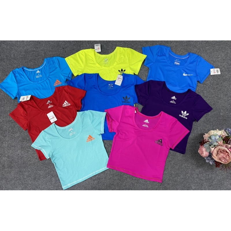 Croptop tập Gym, Đồ tập Yoga, Zumba Thể Thao nữ ôm body thun 4 chiều CR603