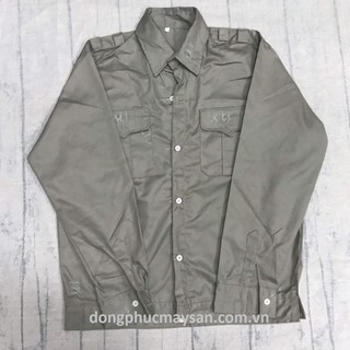 Áo bảo hộ lao động 3.1 màu ghi đậm