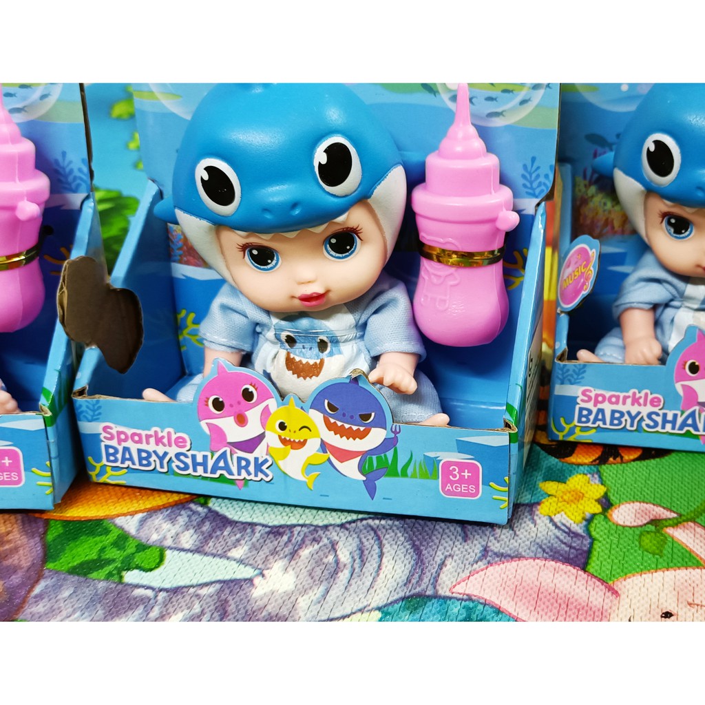 [ BAO GIÁ - CHẤT LƯỢNG ] Đồ chơi Búp Bê Bé Cá Mập Babyshark - Baby Shark - Có Nhạc, Phun Nước.