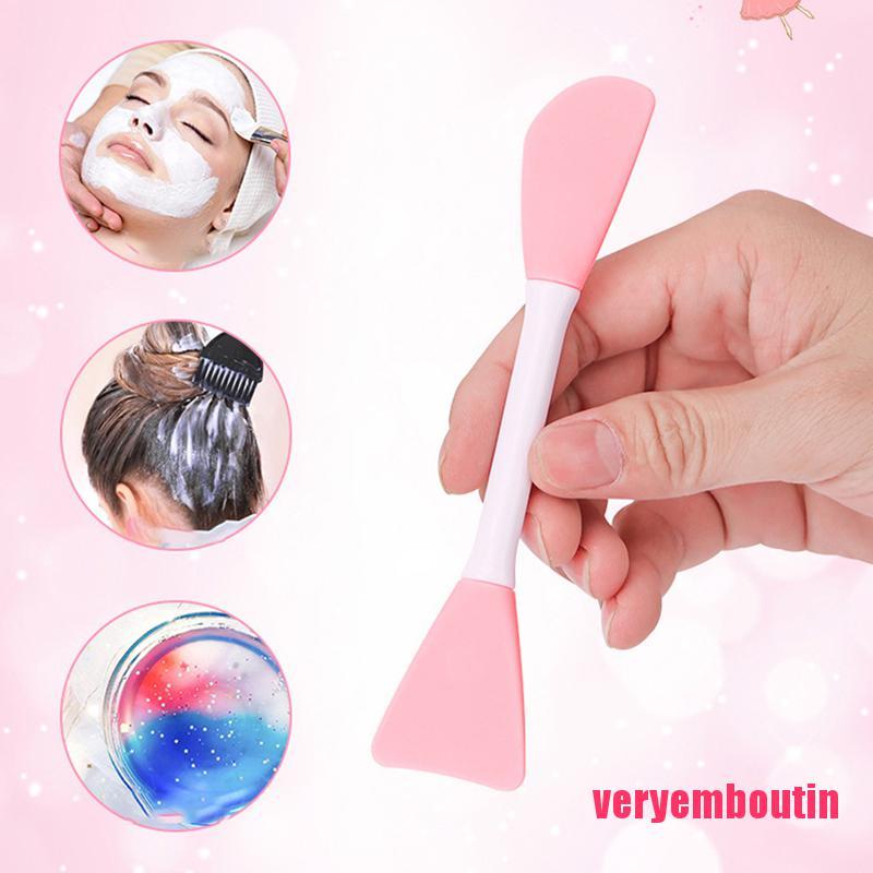 [Hàng mới về] Cọ silicon hai đầu đắp mặt nạ chăm sóc da
