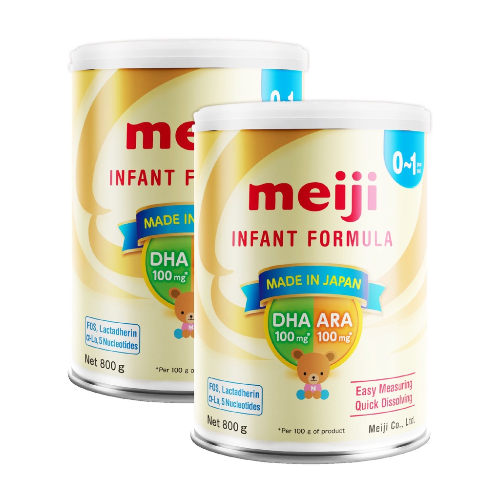 Combo 2 lon Sữa dạng bột Meiji Infant Formula – Nhập khẩu chính hãng (800g)