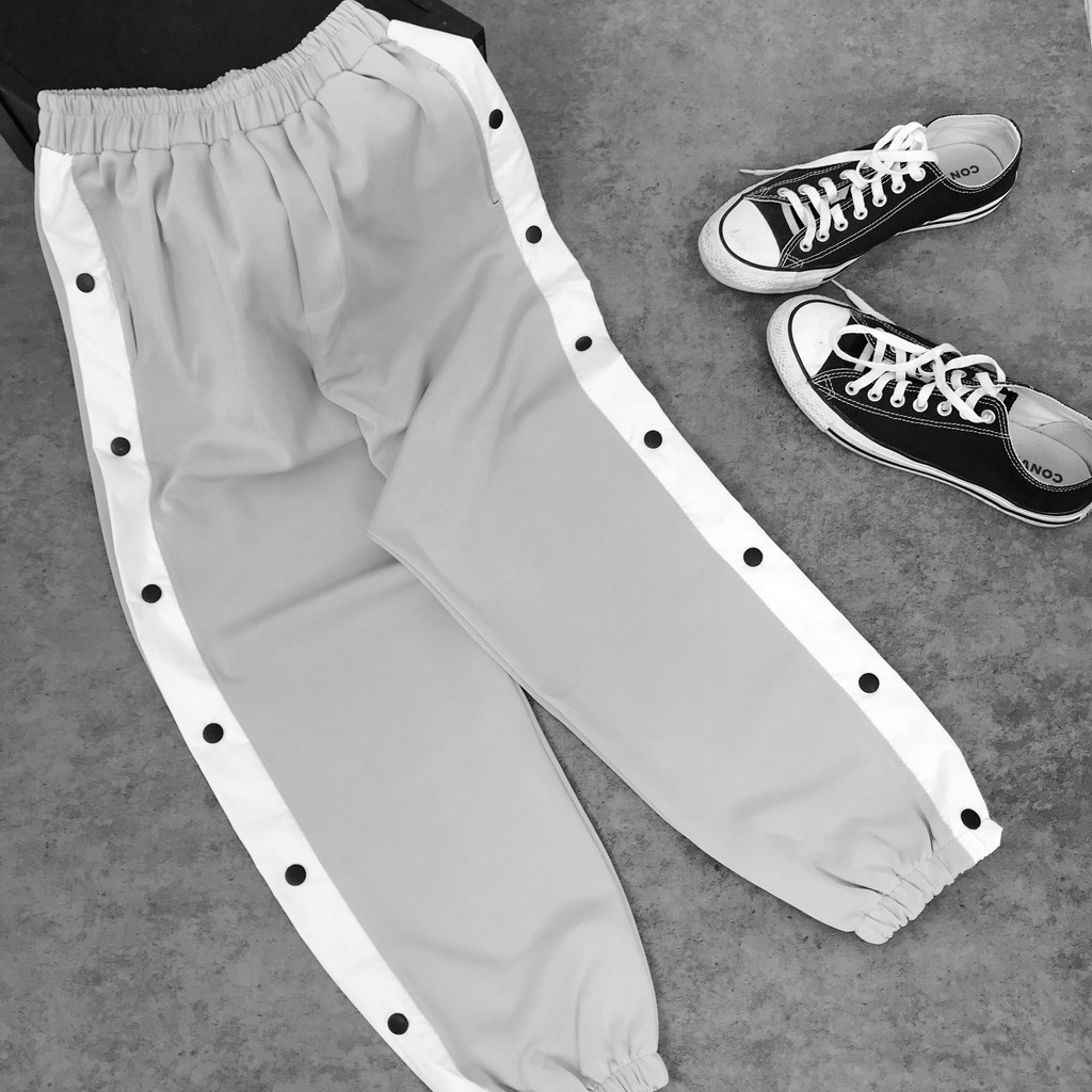 Quần dài Buttons Pants, JACKLANE , Quần dáng rộng Unisex Jack Lane ống xuông cạp chun phong cách Hàn | BigBuy360 - bigbuy360.vn