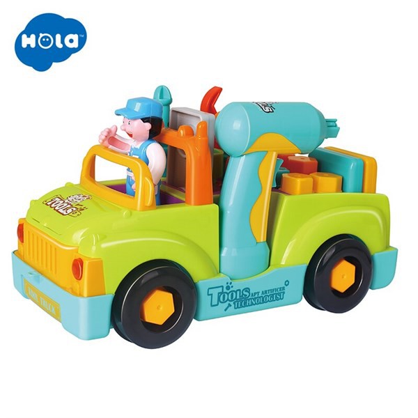 HOLA - ĐỒ CHƠI XE TẢI CÔNG NHÂN CƠ KHÍ