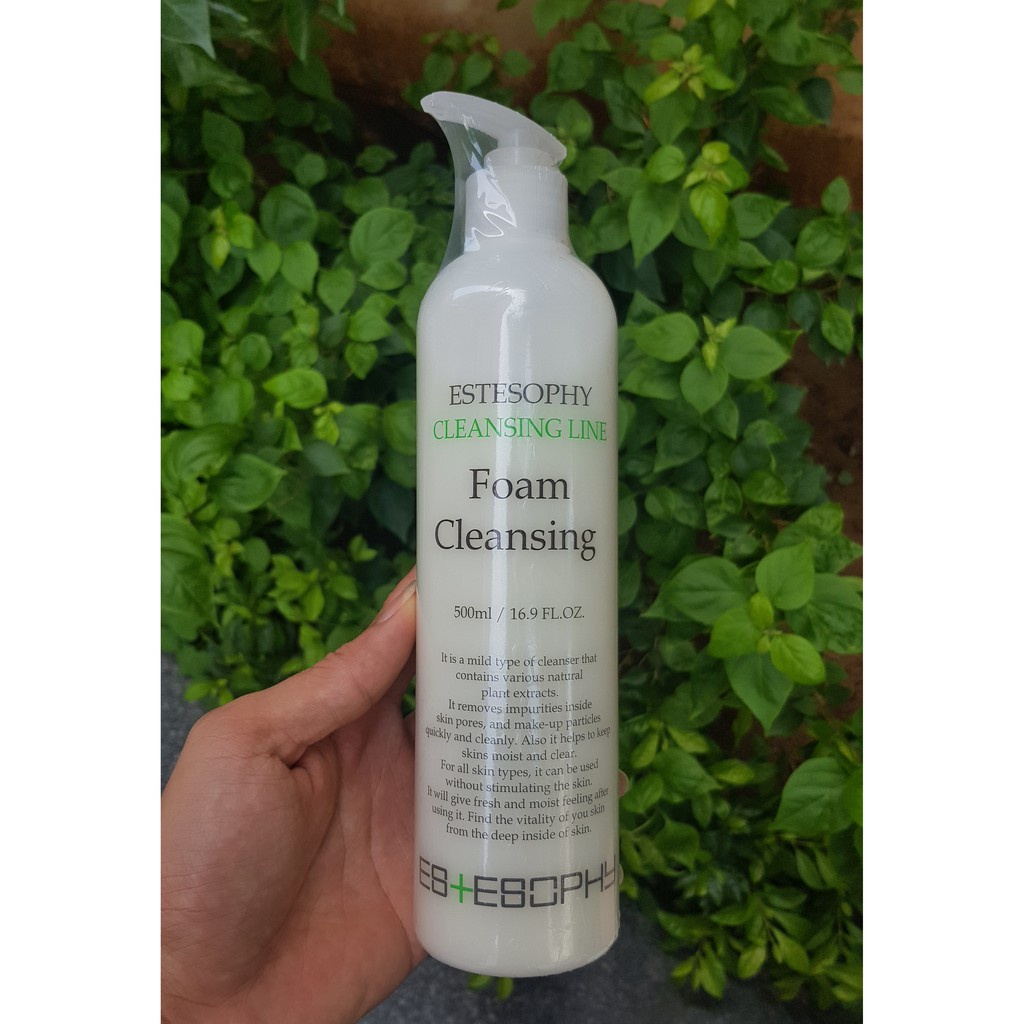 Sữa rửa mặt tạo bọt ESTESOPHY Hàn Quốc chai 500ml