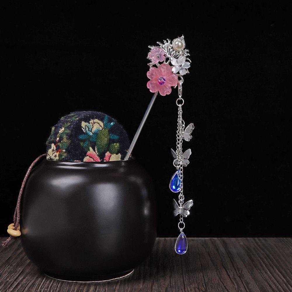 Trâm Cài Tóc Tua Rua Đính Ngọc Trai Handmade