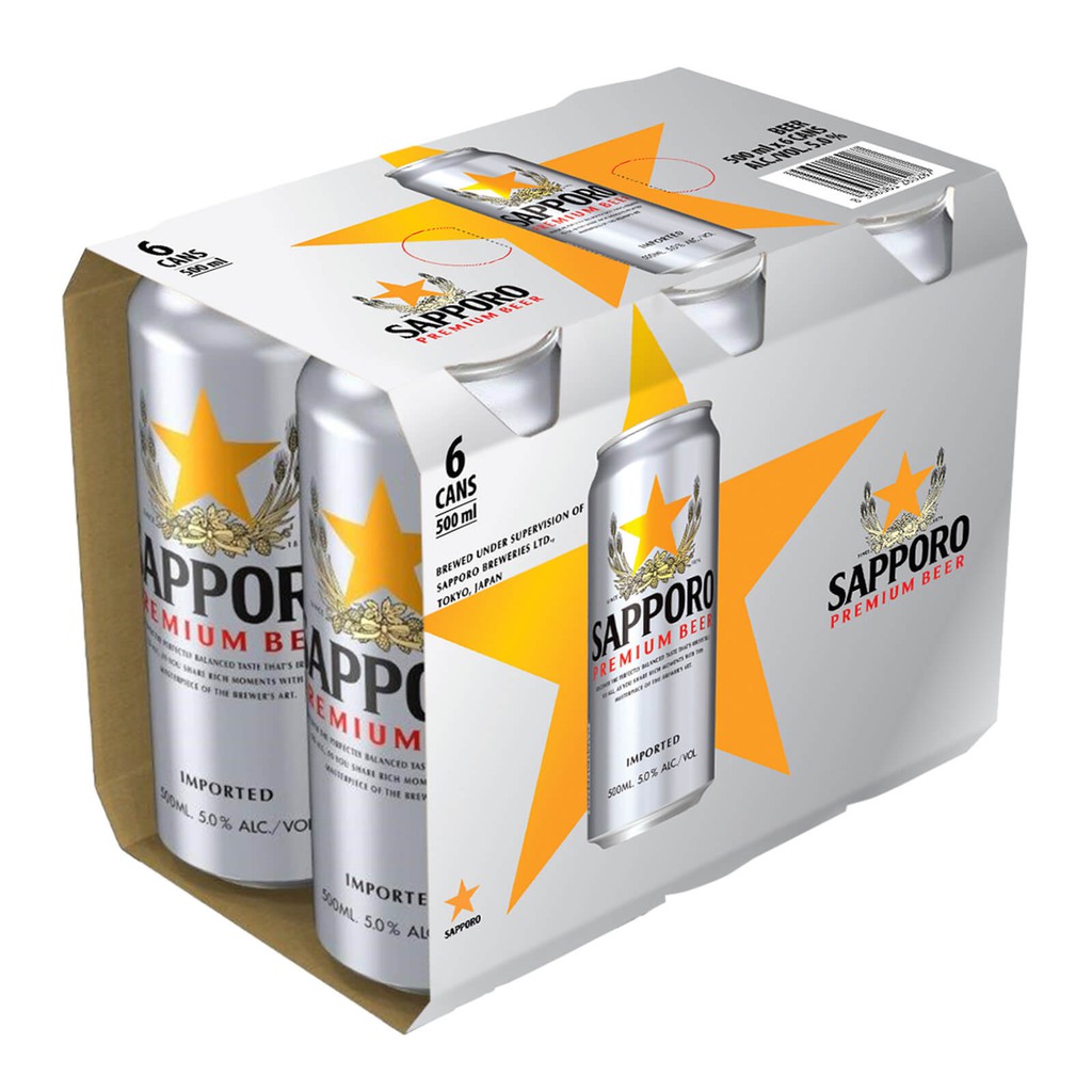 Bia Sapporo Premium 500ml