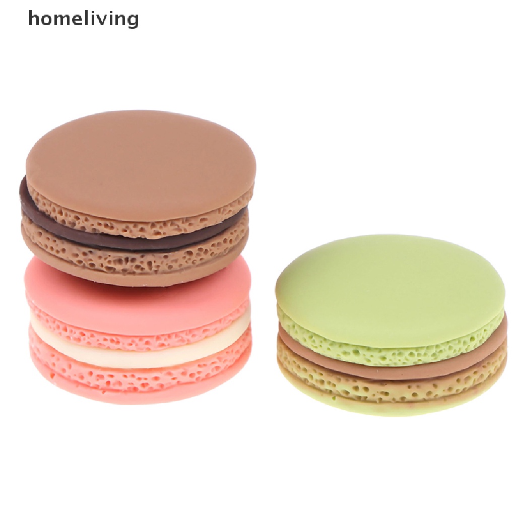 Set 10 Bánh Macaron Tỉ Lệ 1 / 12 Xinh Xắn Cho Nhà Búp Bê