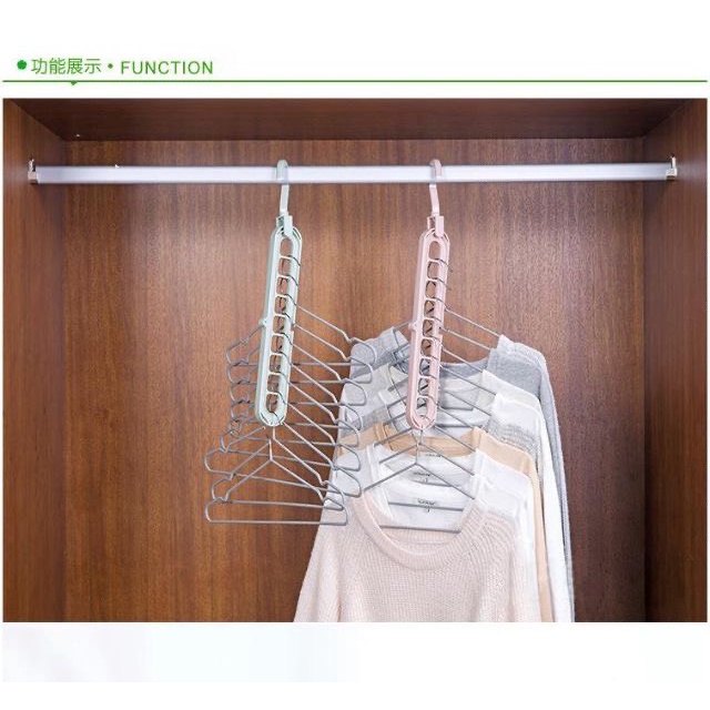 Móc treo quần áo 9 lỗ tiện lợi
