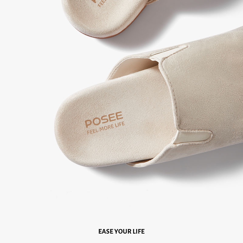 Dép bít mũi POSEE PS04015W chống trượt thoải mái sang trọng cho nữ