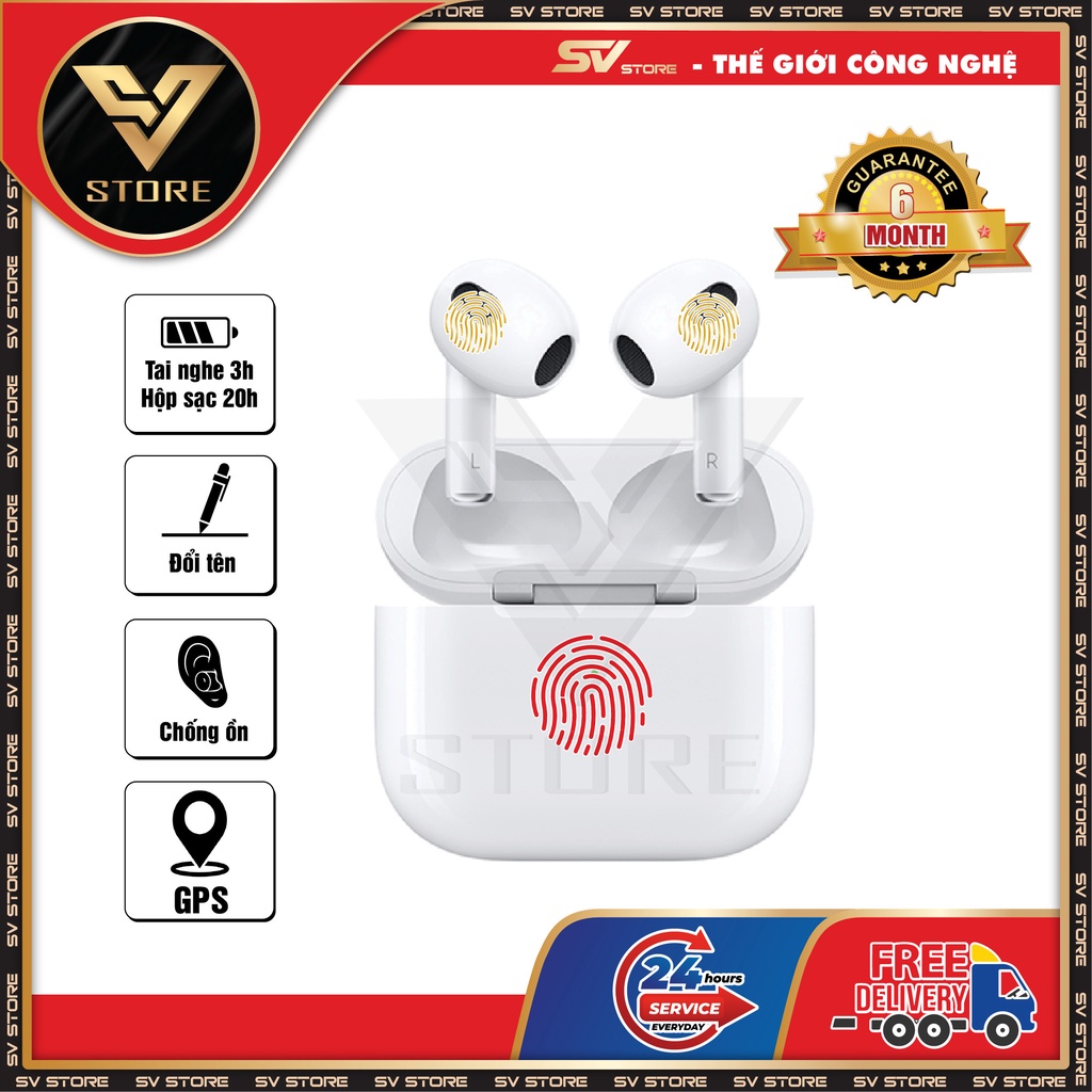 Tai Nghe Bluetooth TWS G3 Mới Nhất Siêu Hot - Check Setting, Định Vị, Đổi Tên, Sạc Ko Dây - Bảo Hành 6 Tháng