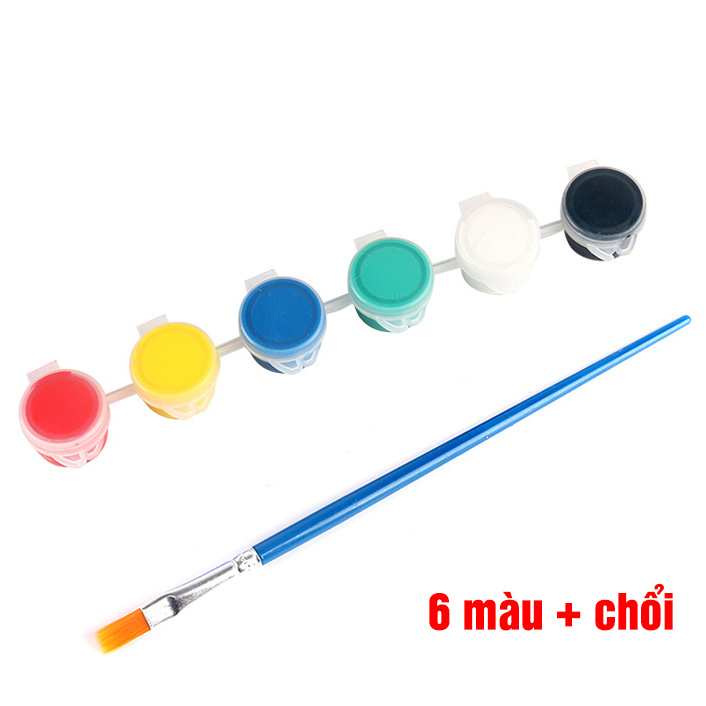 Diều vẽ tô màu trẻ em 6 màu mực + chổi tô