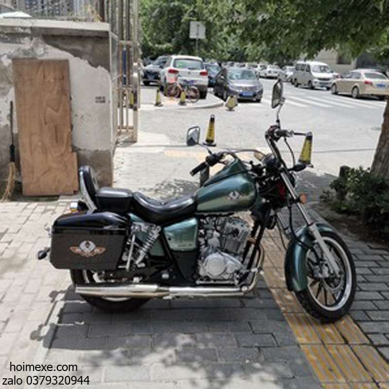 Cặp thùng hông xe máy, xe motor loại vuông rộng 17cm