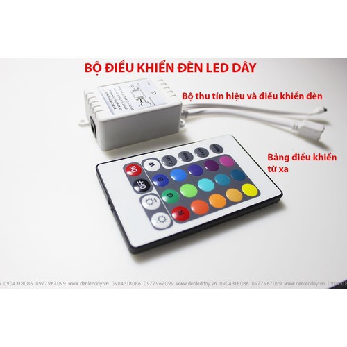 Bộ điều khiển Led dây RGB 6A kèm Remote