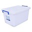 Thùng vuông 30 lít - có bánh xe Duy Tân 750 (52 x 32 x 27.5 cm) giao quai màu ngẫu nhiên thùng đựng thực phẩm đồ đa năng