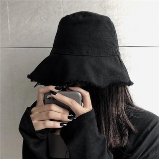 Mũ Rộng Vành Màu Tối Phong Cách Harajuku Cá Tính