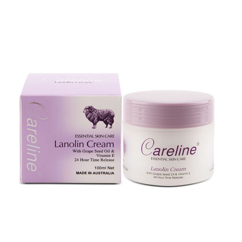 Kem mỡ cừu tím Careline Lanolin Cream Australia - Kem bôi hàng ngày của Úc