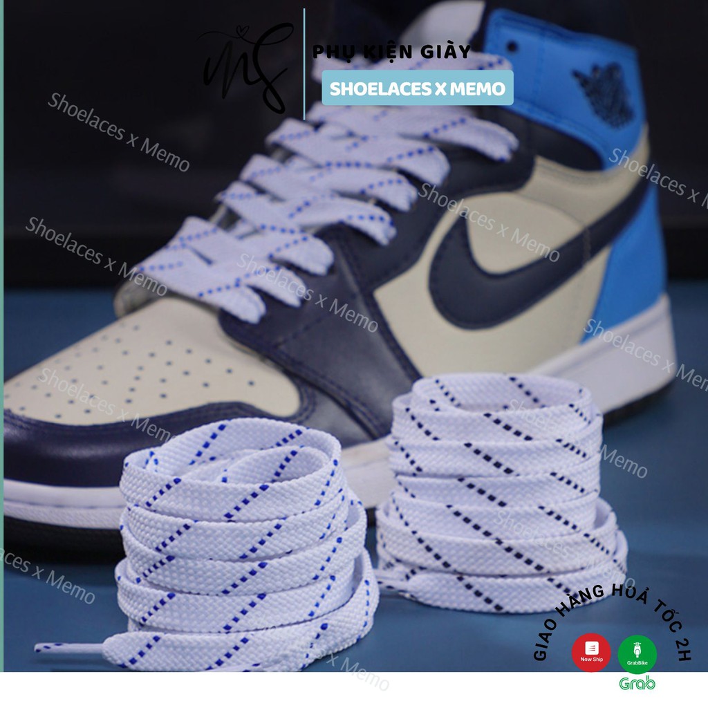 Dây Giày Nike AF1 AJ1 - Dây giày Jordan phối màu Basic Phong Cách NB Memolaces
