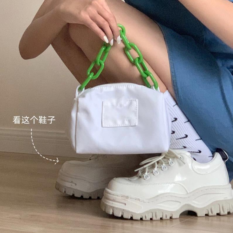 (FREESHIP-SẴN ĐEN 35 - T 36 38) GIÀY BÁNH MÌ NỮ DA BÓNG - GIÀY OXFORD ĐẾ CAO 5CM PHONG CÁCH ULZZANG VFX