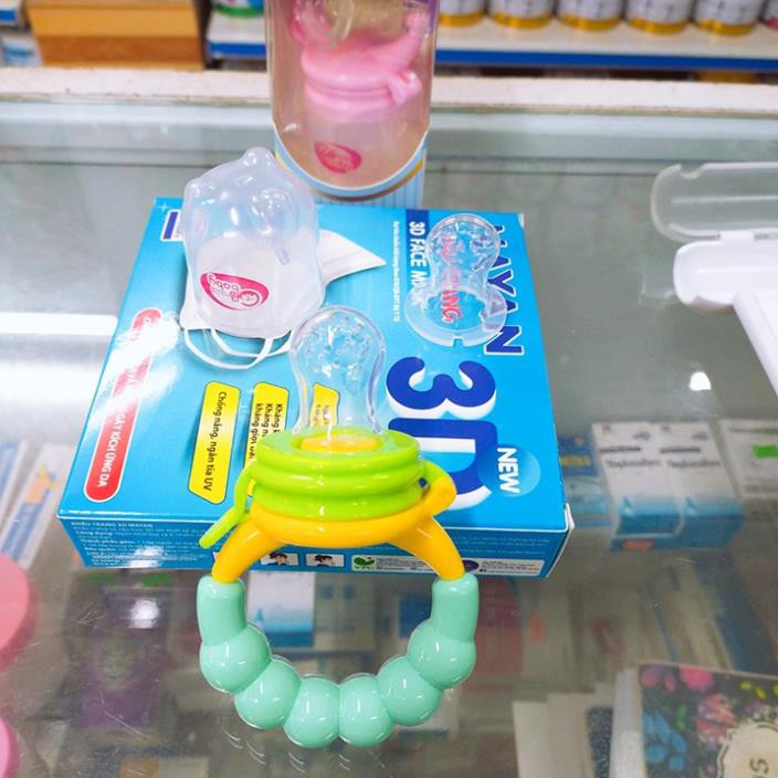 Túi tập nhai ăn dặm cho bé có xúc xắc - GB Baby Hàn Quốc