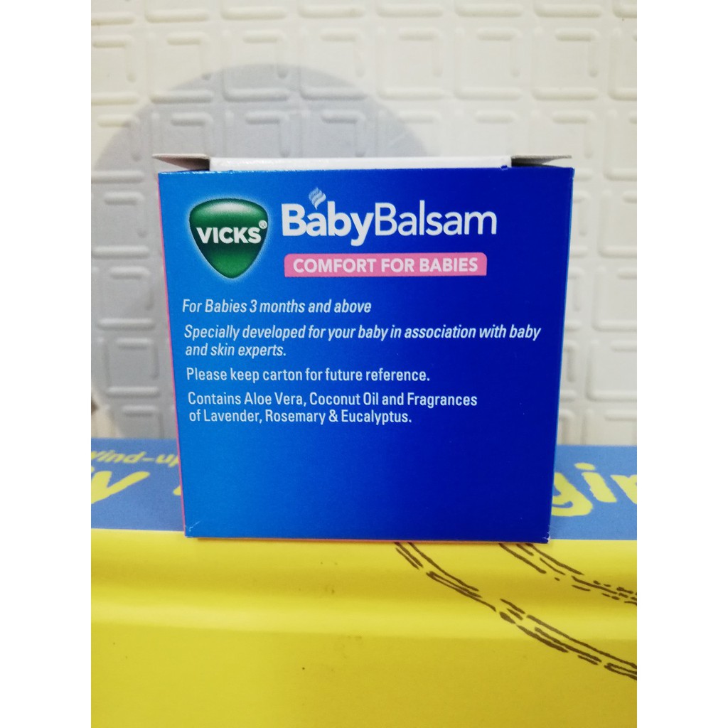 Dầu Bôi Ấm Ngực Vick Baby Balsam 50g Cho Bé - Úc - [Mẫu Mới]