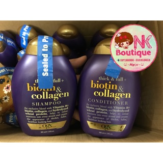 DẦU GỘI - XẢ CHỐNG RỤNG, GIÚP MỌC TÓC OGX THICK & FULL + BIOTIN & COLLAGEN