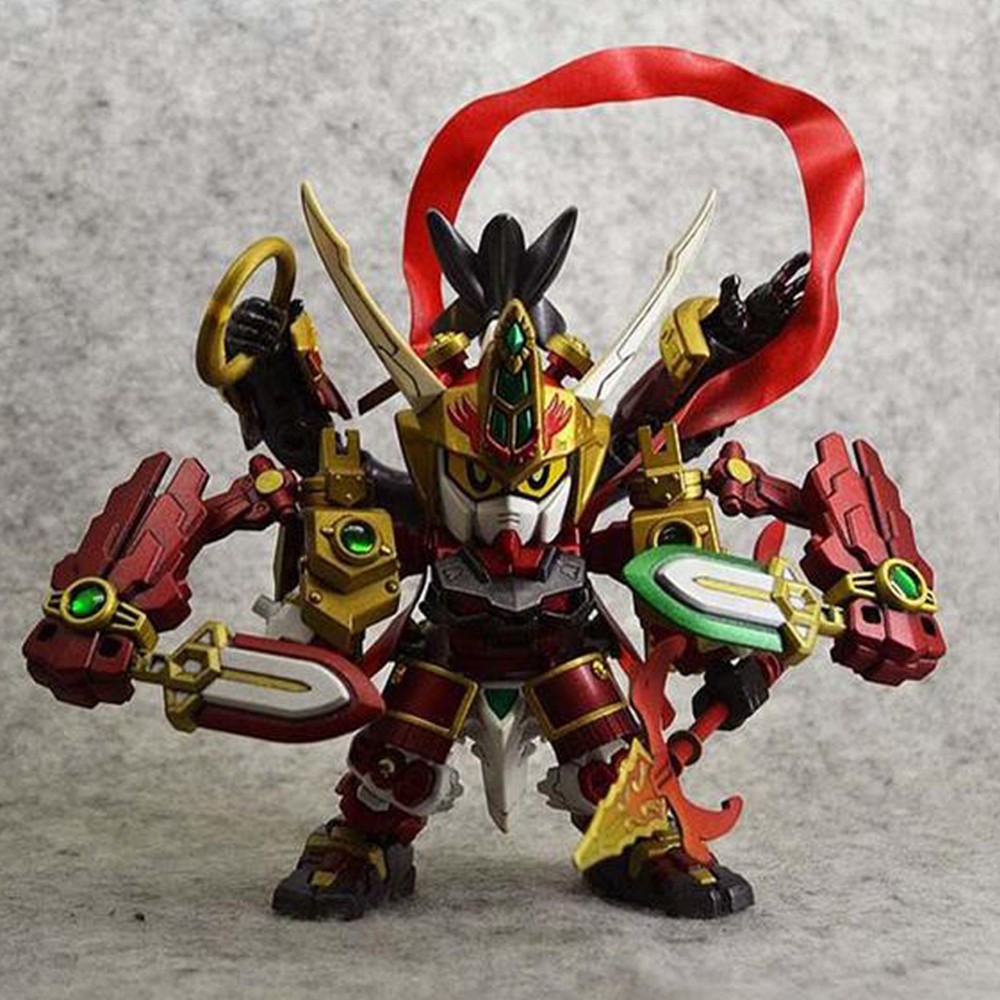 Đồ chơi lắp ráp SD Gundam B072 Natra full sets 3 đầu 6 tay kèm giá đỡ-mg AT Gundam Tây Du Ký New4all Journey to the West